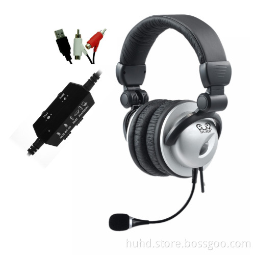 Big LED logo light Gaming headset foldable headband gaming headphone for all game consoles PS3/PS4/Xbox one/Xbox360/PC with MIC
